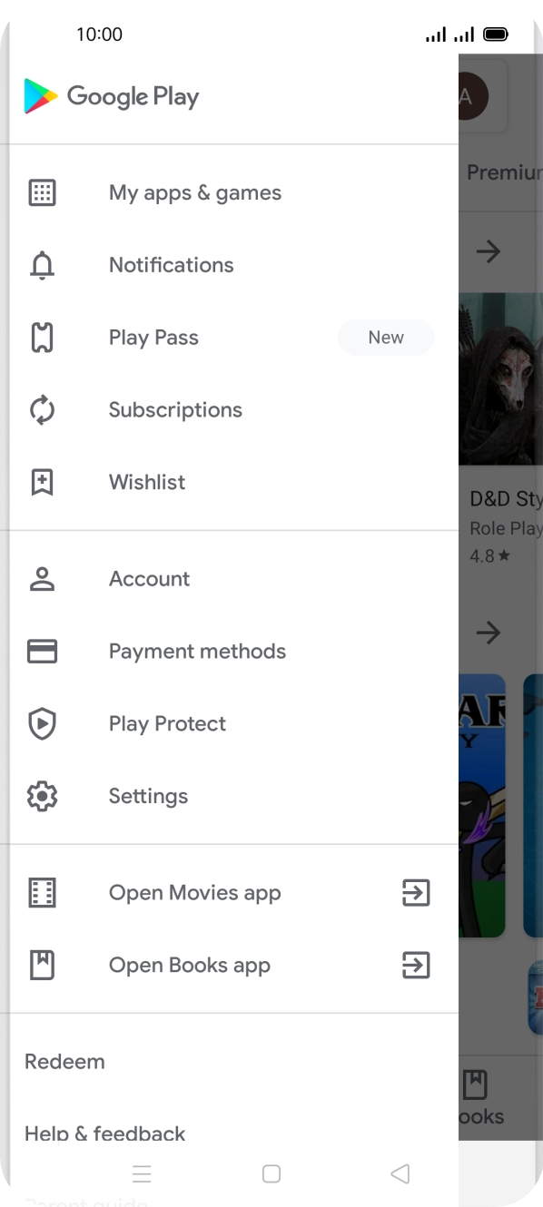 Press My apps & games.