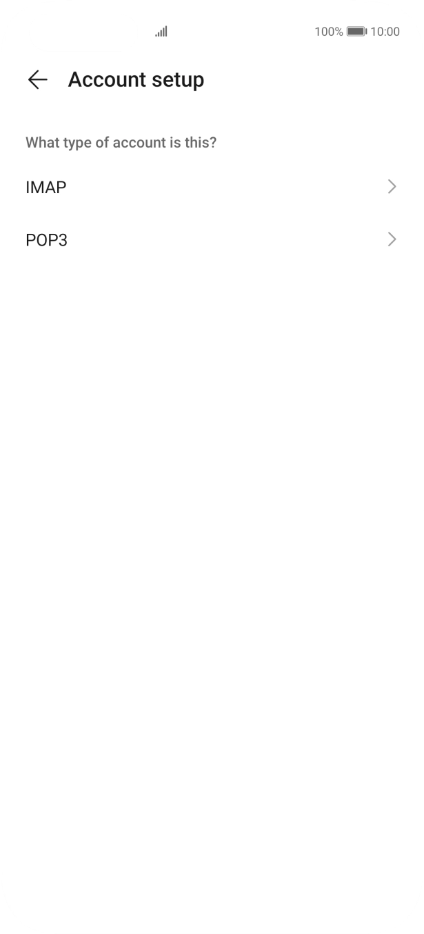 Press POP3. Press POP3.