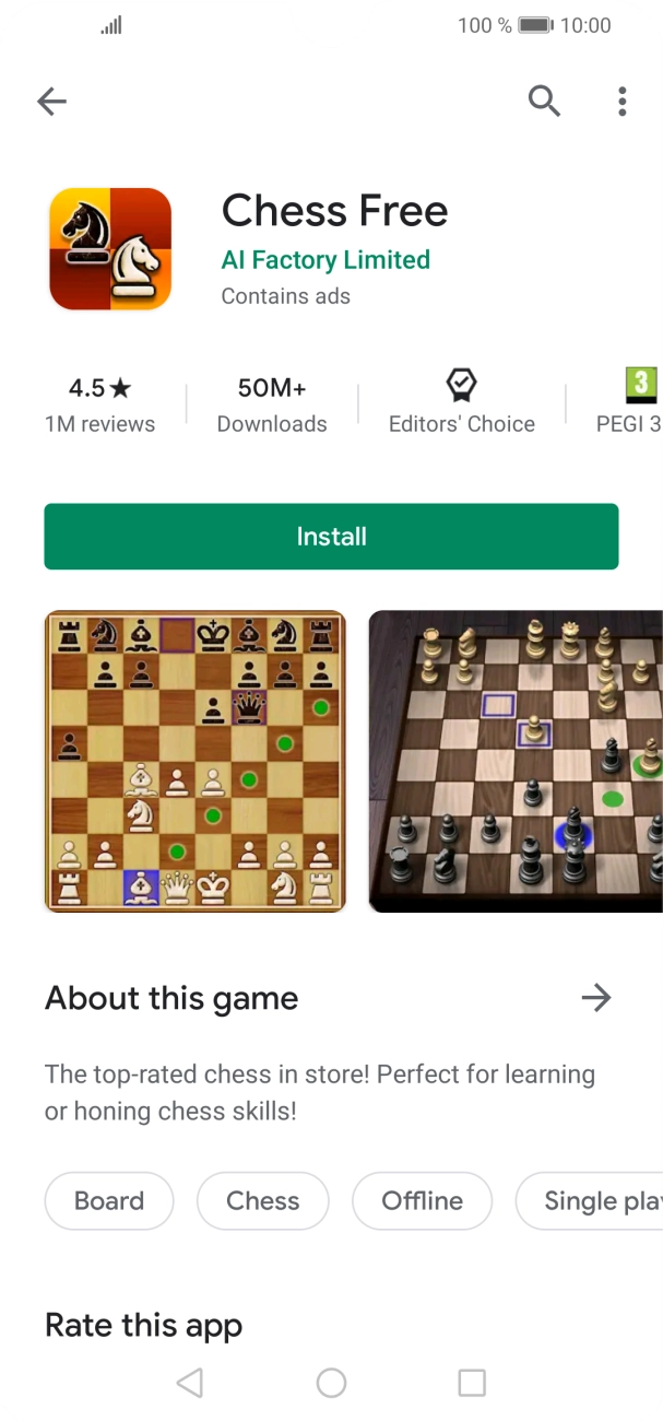 Press Install and follow the instructions on the screen to install the app. Press Install and follow the instructions on the screen to install the app.
