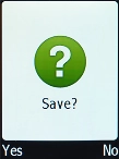 Press the Left selection key.