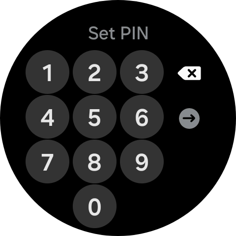 Key in the required PIN and follow the instructions on the screen to create a PIN as lock code.
