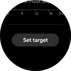 Press Set target. Press Set target.