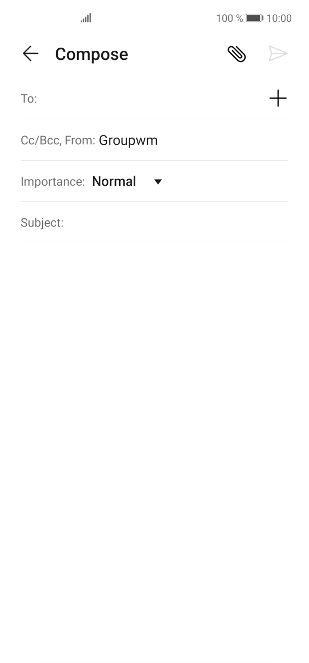 Press the field next to 'To:' and key in the first letters of the recipient's name.