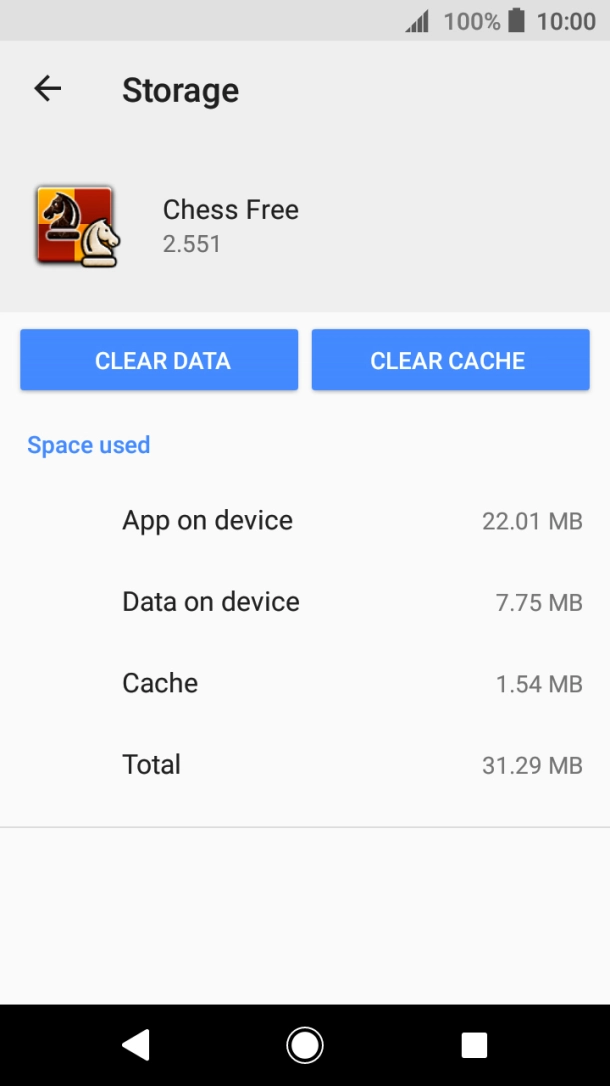 Press CLEAR CACHE.
