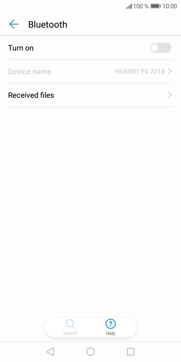 Press the indicator next to 'Turn on' to turn on the function.