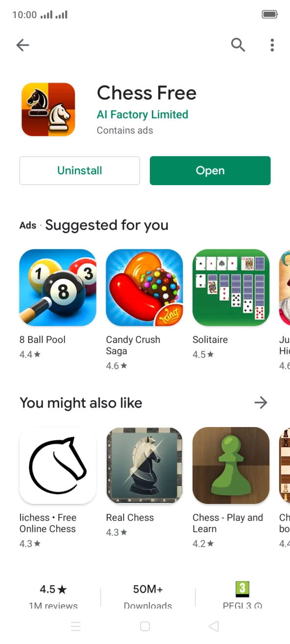 Press the Home key to return to the home screen.