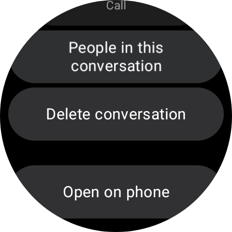 Press Delete conversation.