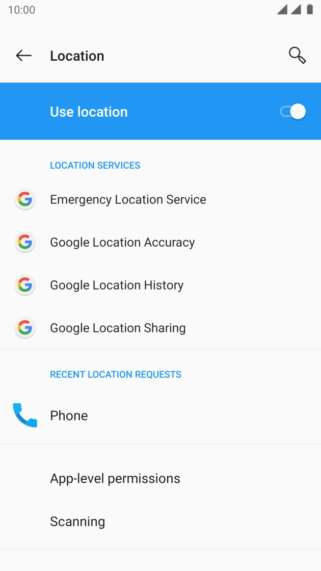 Press App-level permissions. Press App-level permissions.