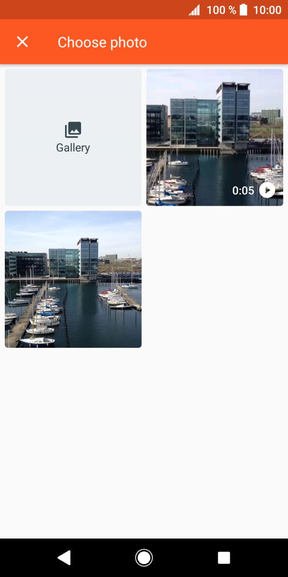 Press the required picture. Press the required picture.