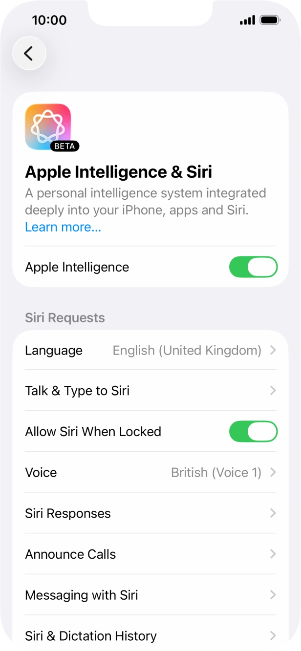 Press Talk & Type to Siri. Press Talk & Type to Siri.