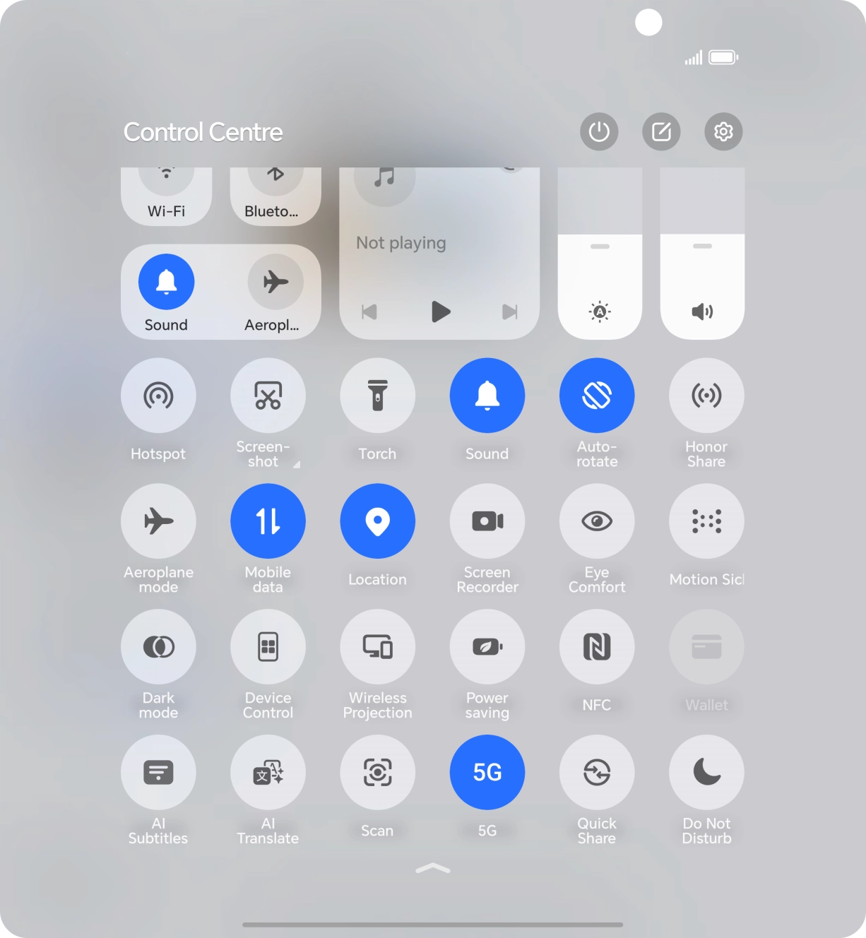 Press the screen recording icon to start the recording.