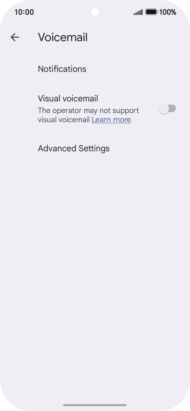 Press Advanced Settings.