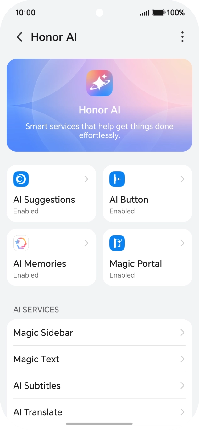 More examples of Honor AI usage are now displayed.