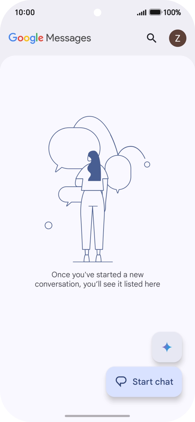 Press the profile icon. Press the profile icon.