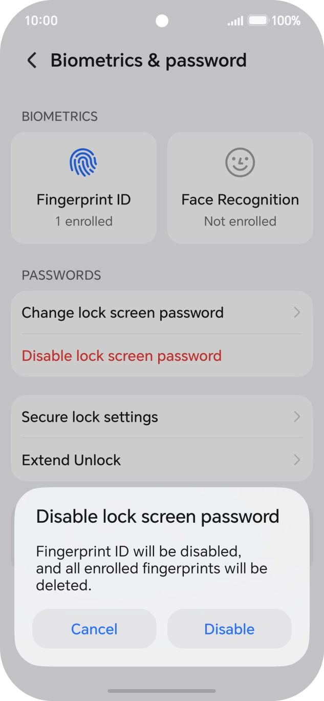 Press Disable.