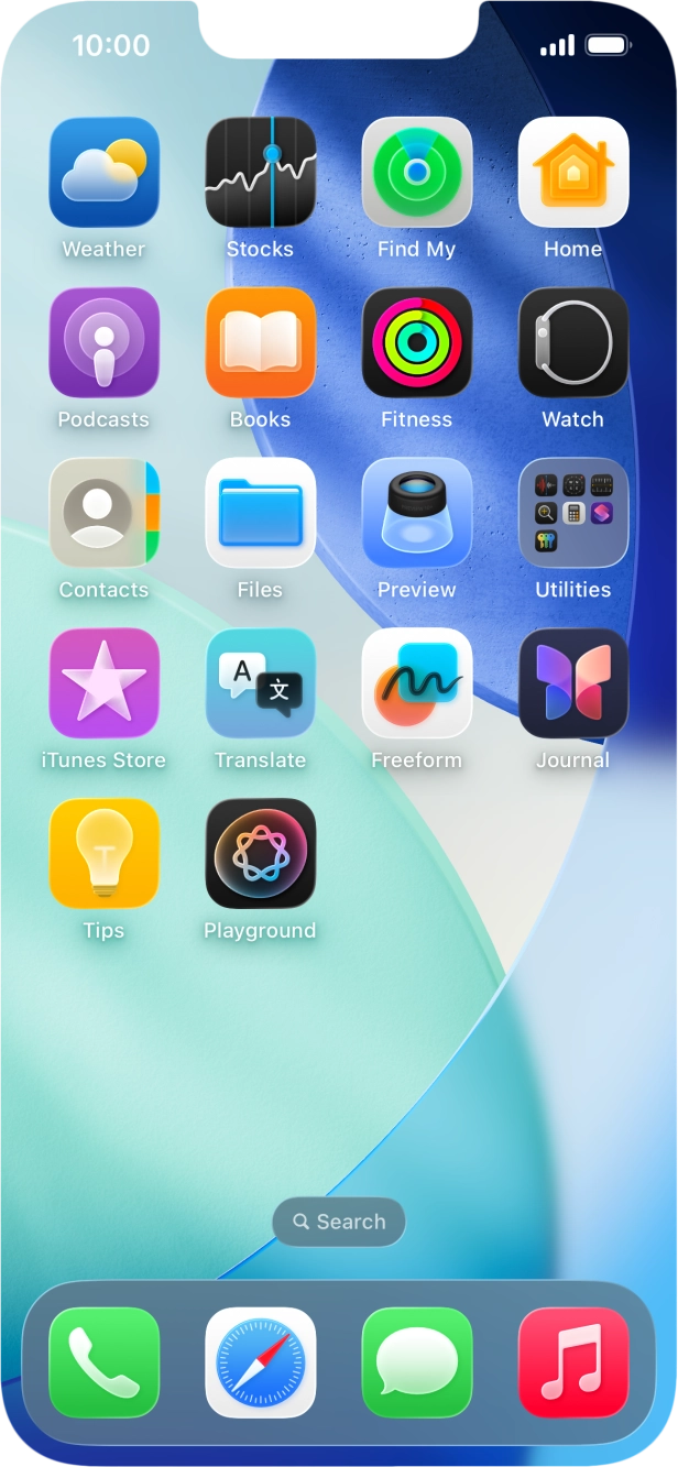 Press and hold anywhere on the home screen. Press and hold anywhere on the home screen.