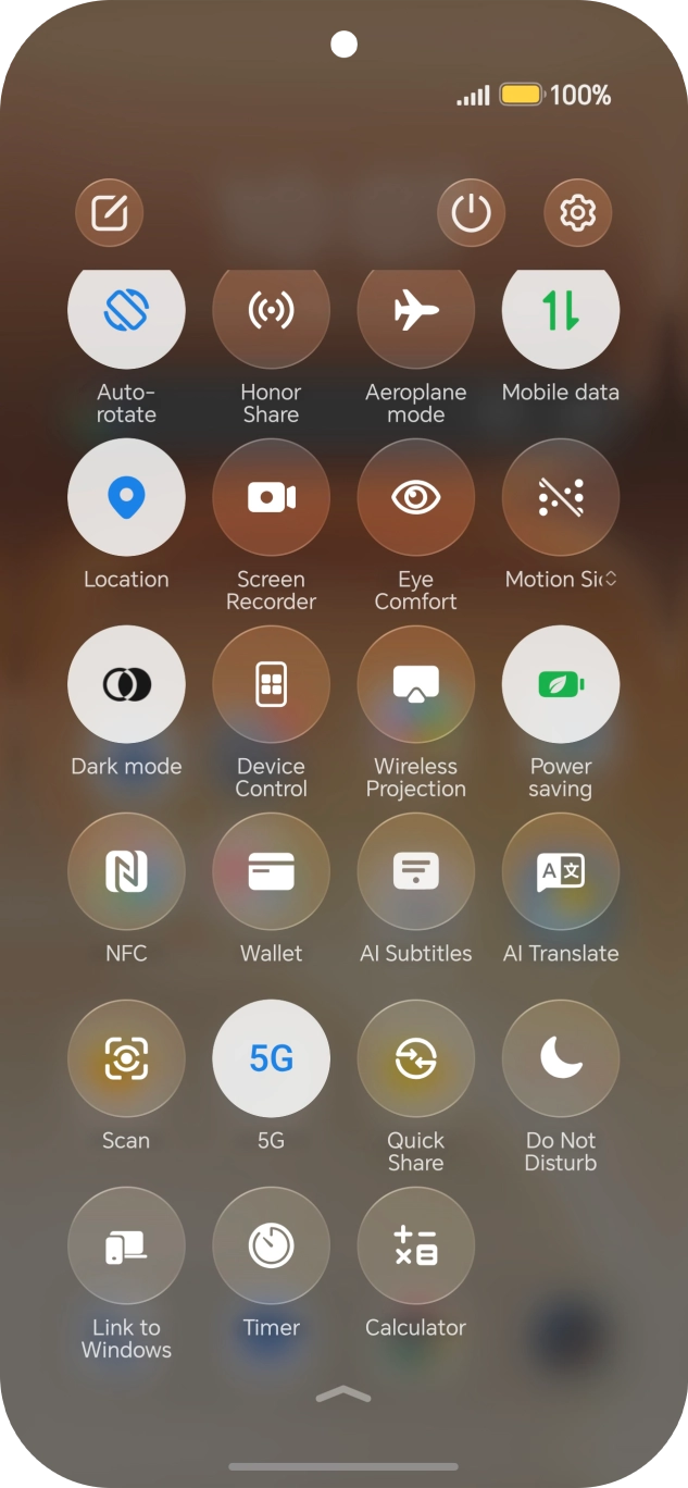 Slide your finger upwards starting from the bottom of the screen to return to the home screen.