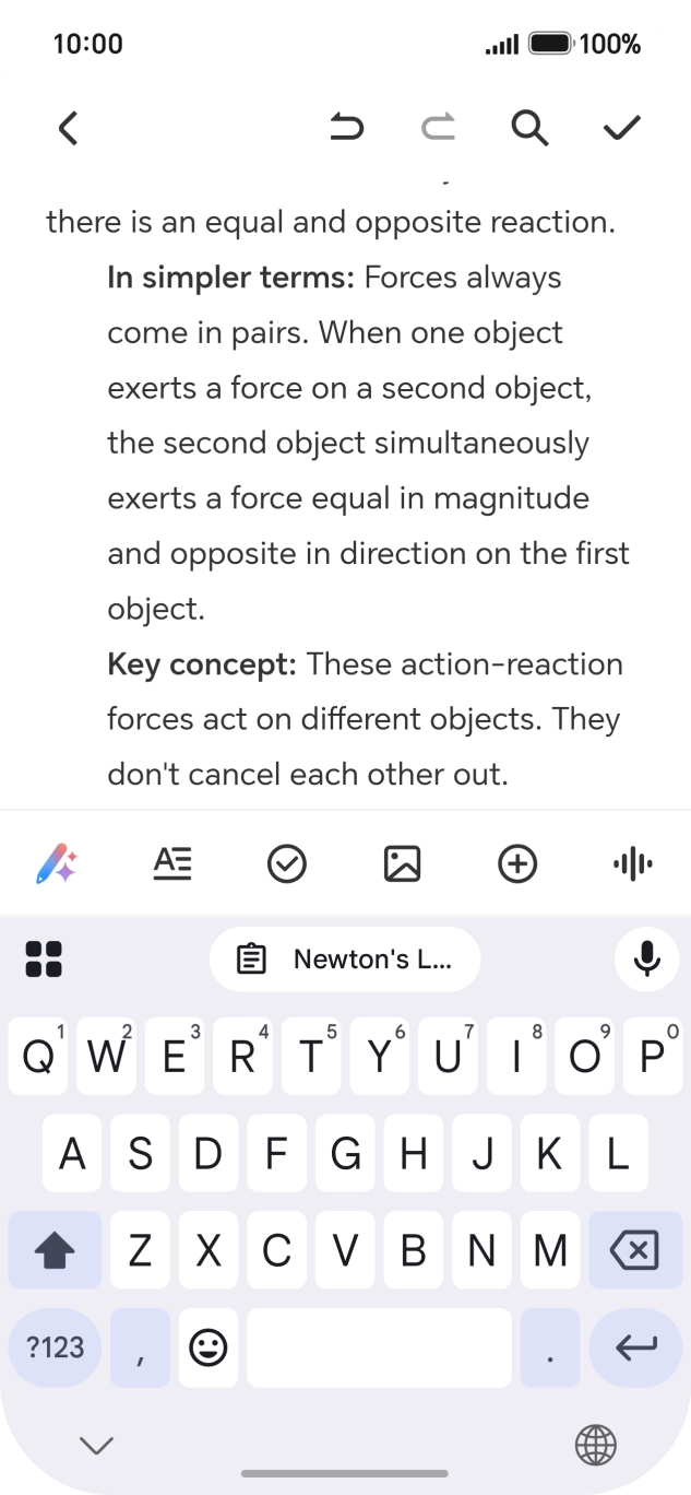 Press the AI icon.