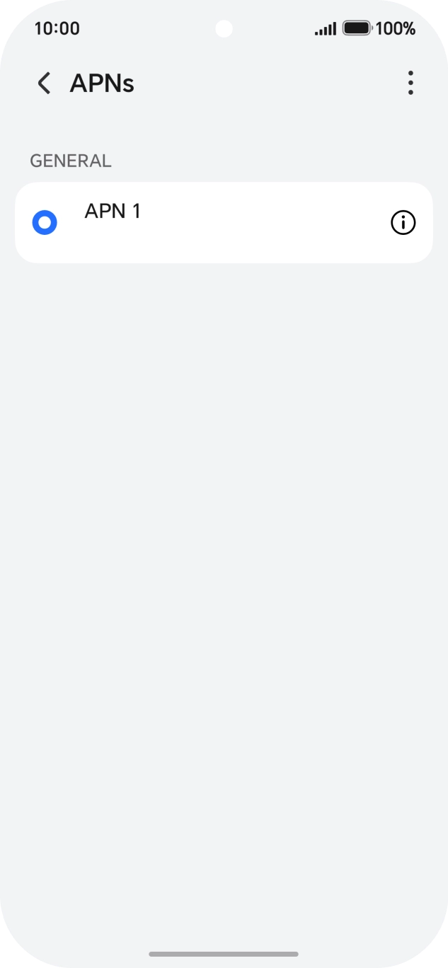 Press the menu icon. Press the menu icon.