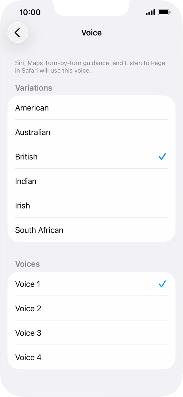 Press the required accent. Press the required accent.