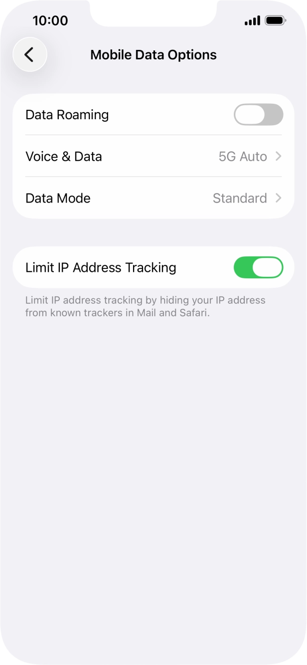 Press Data Mode.