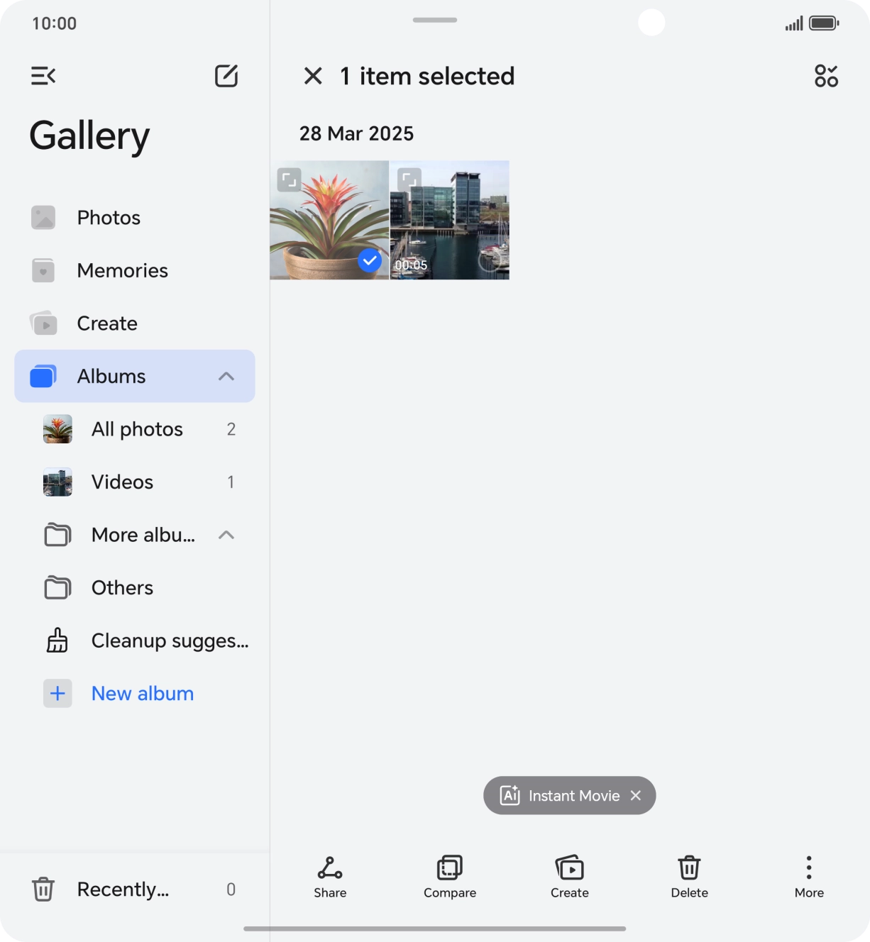 Press the select all icon.