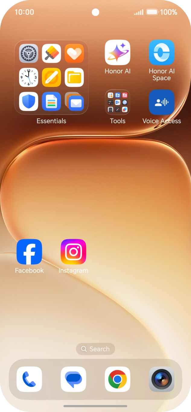 Press the settings icon. Press the settings icon.