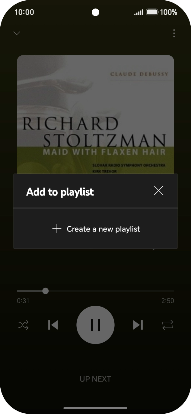 Press Create a new playlist.