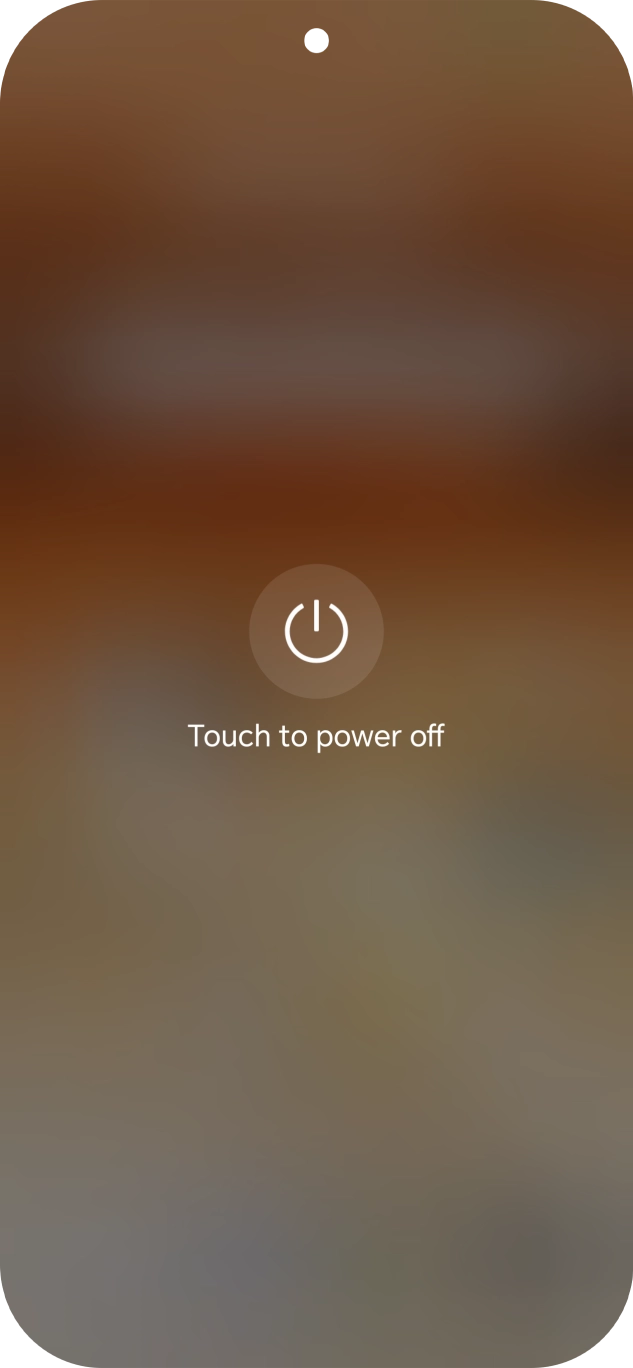 Press Touch to power off.