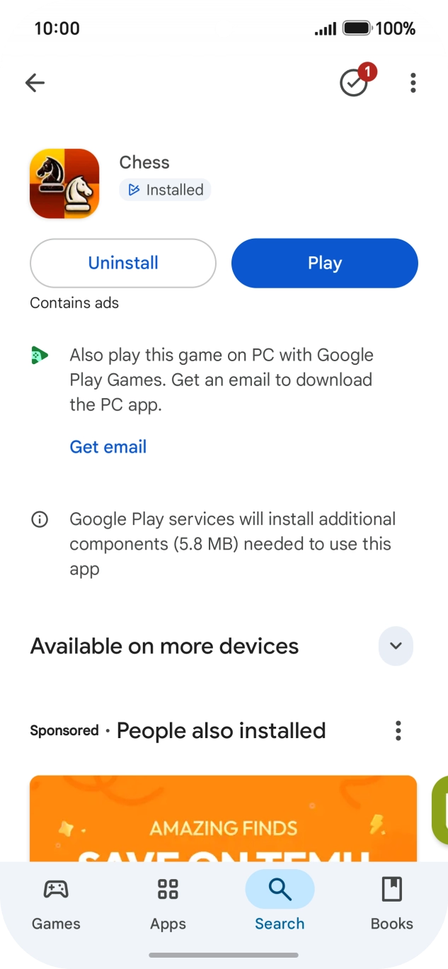 Slide your finger upwards starting from the bottom of the screen to return to the home screen.