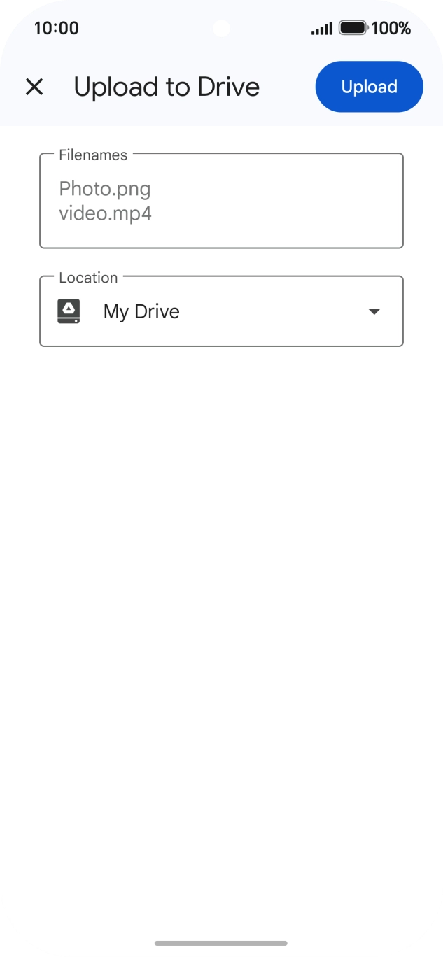 Press the field below 'Location' and go to the required folder.