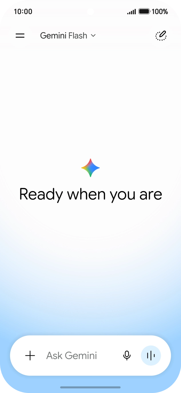 Press the menu icon. Press the menu icon.