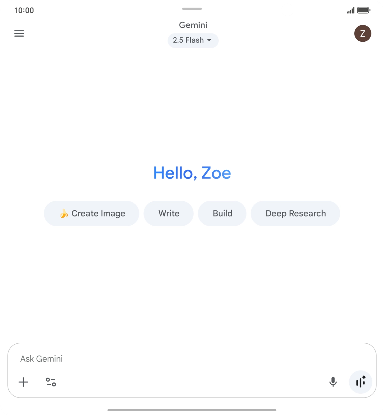 Press the profile icon.
