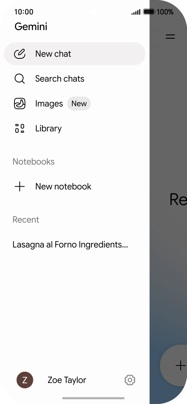 Press the profile icon. Press the profile icon.