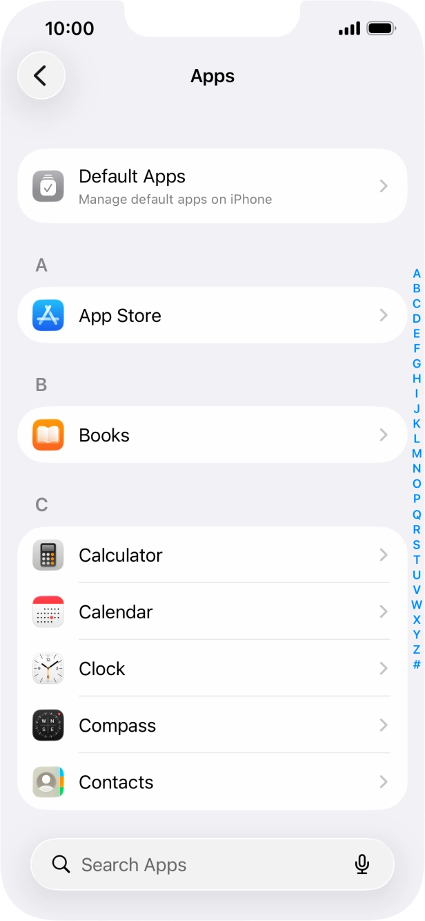 Press App Store.