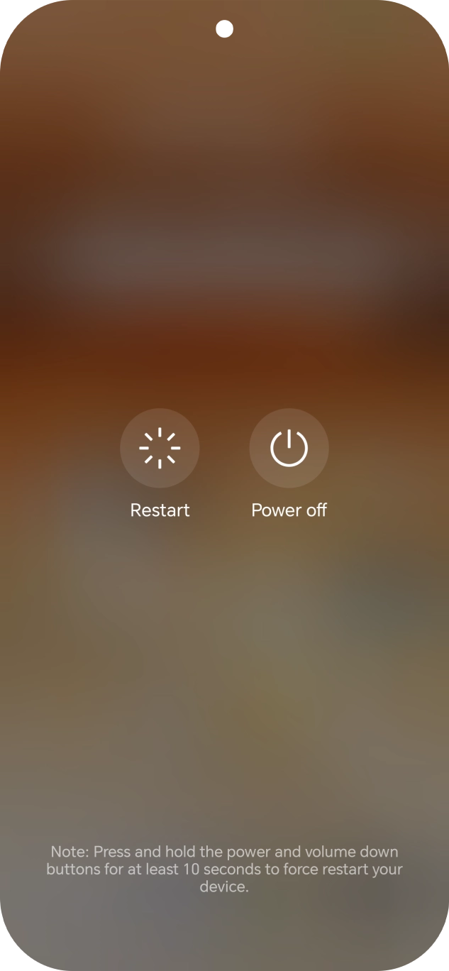 Press Power off.