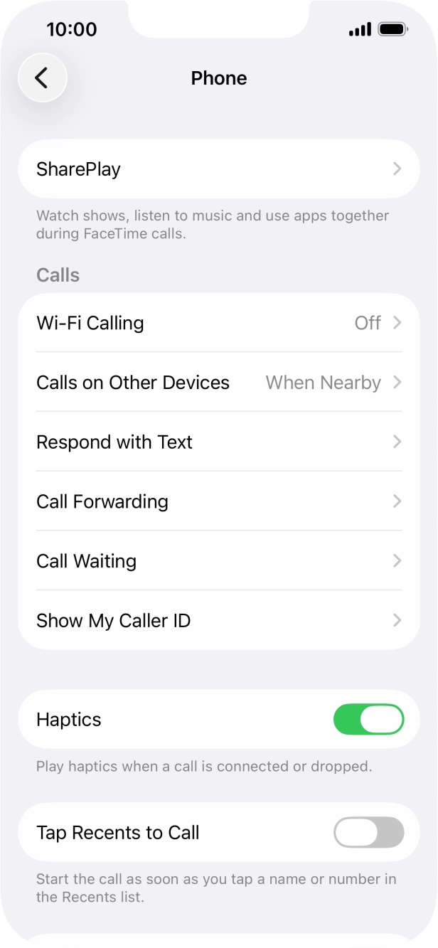 Press Wi-Fi Calling.