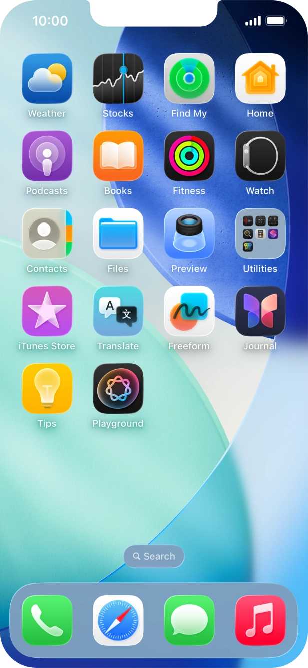 Press and hold anywhere on the home screen. Press and hold anywhere on the home screen.