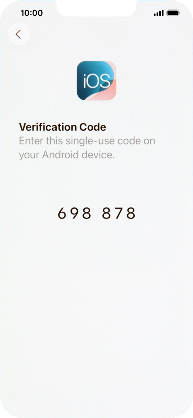 Follow the instructions on the screen and in the 'Move to iOS' app to transfer the content from the Android phone to your phone and set up your phone and prepare it for use.