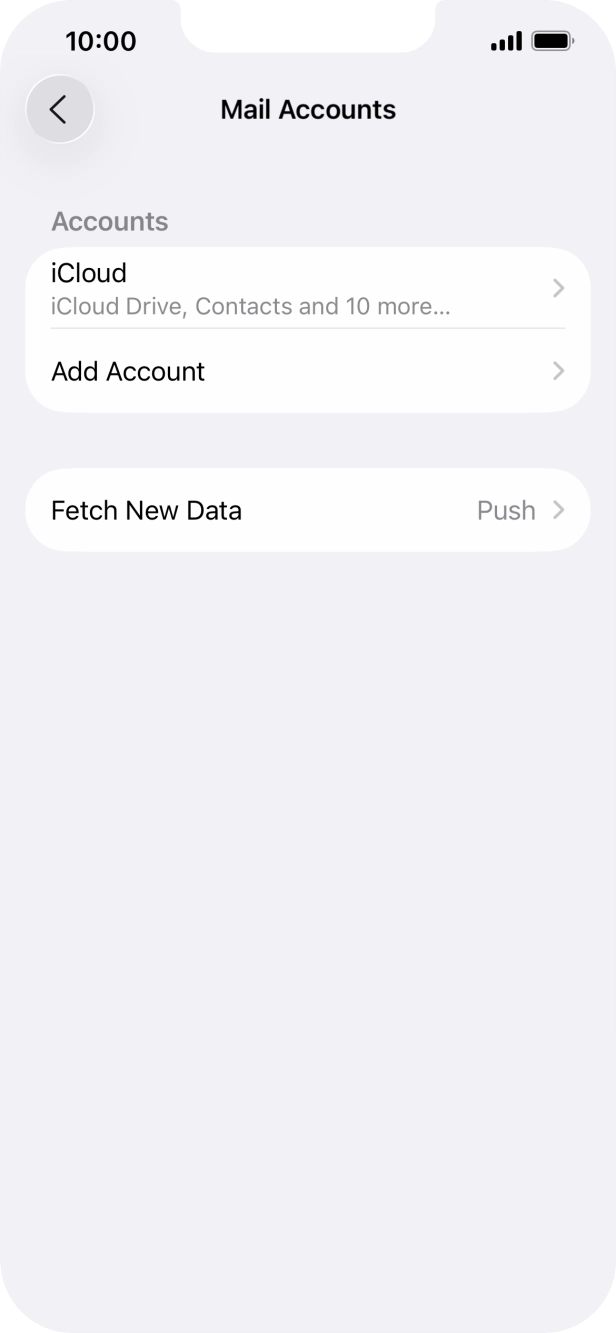 Press Add Account. Press Add Account.