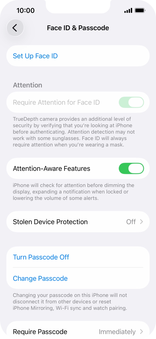 Press Turn Passcode Off and key in the lock code. Press Turn Passcode Off and key in the lock code.