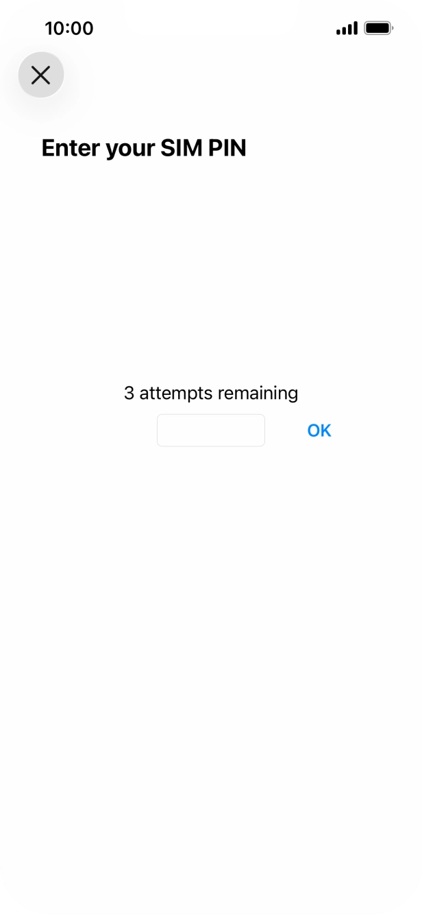 If your SIM is locked, key in your SIM PIN and press OK. The default SIM PIN is 0000.