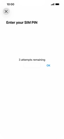 If your SIM is locked, key in your SIM PIN and press OK. The default SIM PIN is 0000.