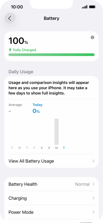 Press Power Mode. Press Power Mode.