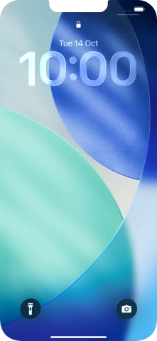 Slide your finger upwards starting from the bottom of the screen.