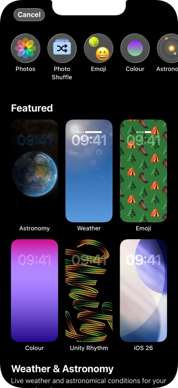 Press the required category and follow the instructions on the screen to select the required background image. Press the required category and follow the instructions on the screen to select the required background image.