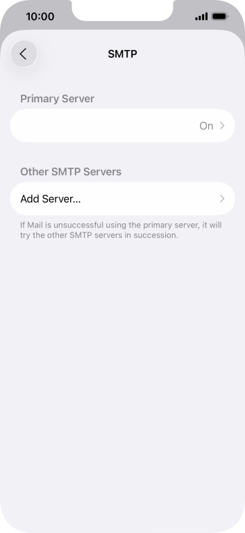 Press the field below 'Primary Server'.