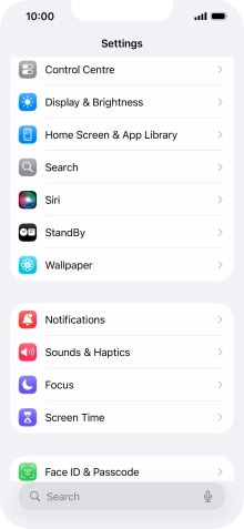 Press Display & Brightness. Press Display & Brightness.