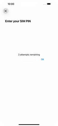 If your SIM is locked, key in your SIM PIN and press OK. The default SIM PIN is 0000.