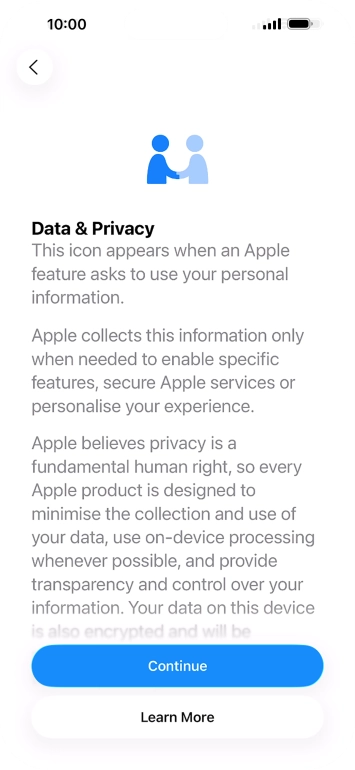 Press Continue. Press Continue.